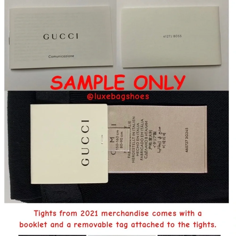 Authentic Gucci Supremelis Interlocking GG Logo Tights - Picture 16 of 16